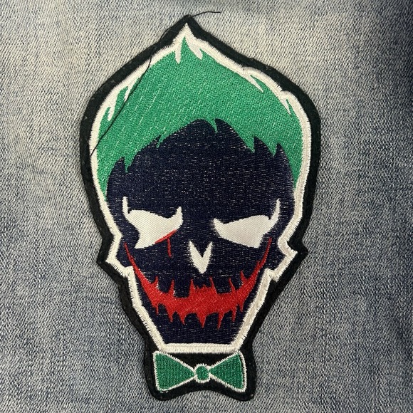 T2M Patch Distressed Mens 32 Straight Leg Skinny Skater Jeans - Picture 8 of 15